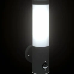 vidaXL Luz de pared exterior 12 x 8,5 x 29 cm Negro Clearance