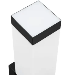 vidaXL Luz de pared exterior 10.5 x 6 x 33 cm Negro Discount