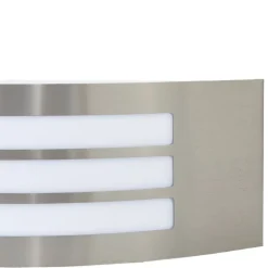 vidaXL Luz de pared exterior Plateado 32 x 10 x 10 cm Acero inoxidable New