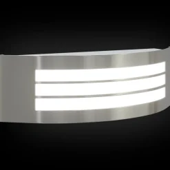 vidaXL Luz de pared exterior Plateado 32 x 10 x 10 cm Acero inoxidable New