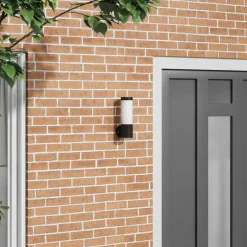 vidaXL Luz de pared exterior 12 x 8,5 x 27 cm Negro Outlet