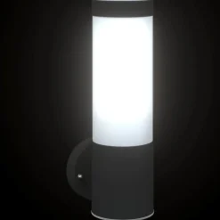 vidaXL Luz de pared exterior 12 x 8,5 x 27 cm Negro Outlet
