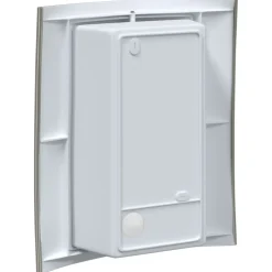 vidaXL Iluminación-Luz de pared exterior Plateado 23.5 x 9 x 26 cm