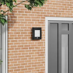 vidaXL Luz de pared exterior 23.5 x 9 x 26 cm Negro Best