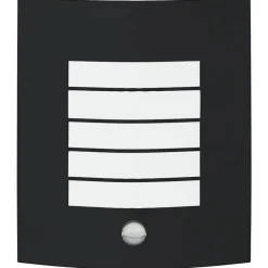 vidaXL Luz de pared exterior 23.5 x 9 x 26 cm Negro Best