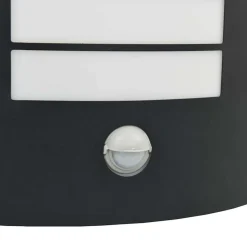 vidaXL Luz de pared exterior 23.5 x 9 x 26 cm Negro Best