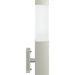 vidaXL Luz de pared exterior Plateado 10.5 x 6 x 33 cm Acero inoxidable New