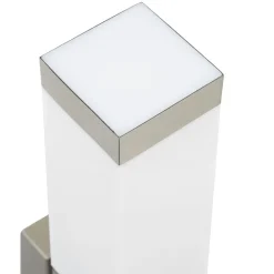 vidaXL Iluminación-Luz de pared exterior Plateado 10.5 x 6 x 33 cm