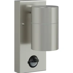 vidaXL Luz de pared exterior Plateado 6,5 x 10,5 x 16 cm Acero inoxidable Outlet