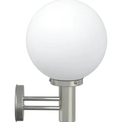 vidaXL Luz de pared exterior 28 x 25 x 38 cm Plateado Discount