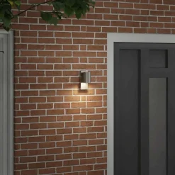 vidaXL Luz de pared exterior Plateado 6,5 x 10,5 x 16 cm Acero inoxidable Discount
