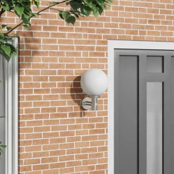 vidaXL Luz de pared exterior 28 x 25 x 38 cm Plateado Best