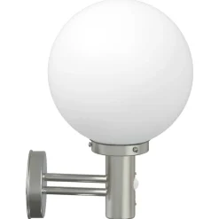vidaXL Luz de pared exterior 28 x 25 x 38 cm Plateado Best