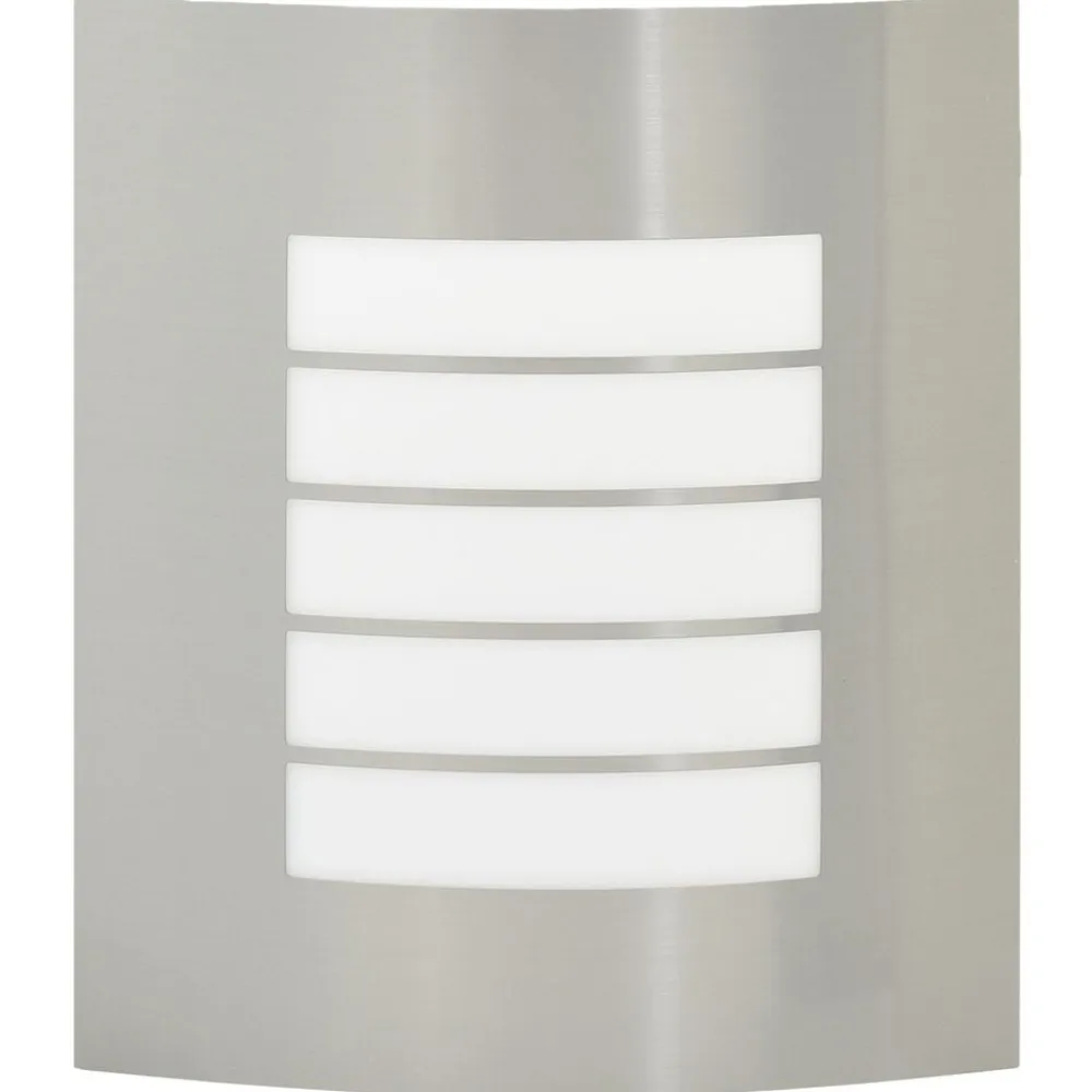 vidaXL Luz de pared exterior Plateado 23.5 x 9 x 26 cm Acero inoxidable Sale