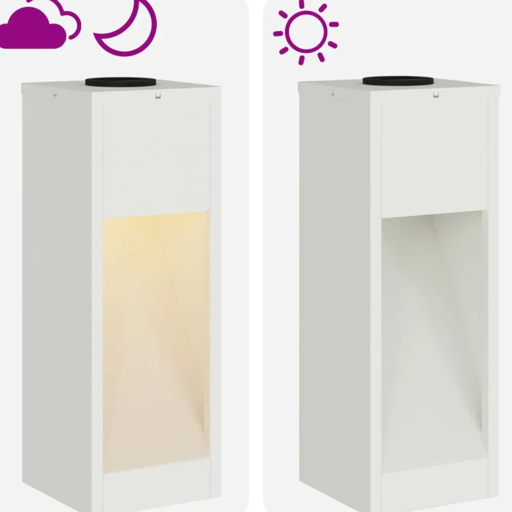 vidaXL Luz de Sendero LED Solar 2 pcs Acero laminado en frío White Hot