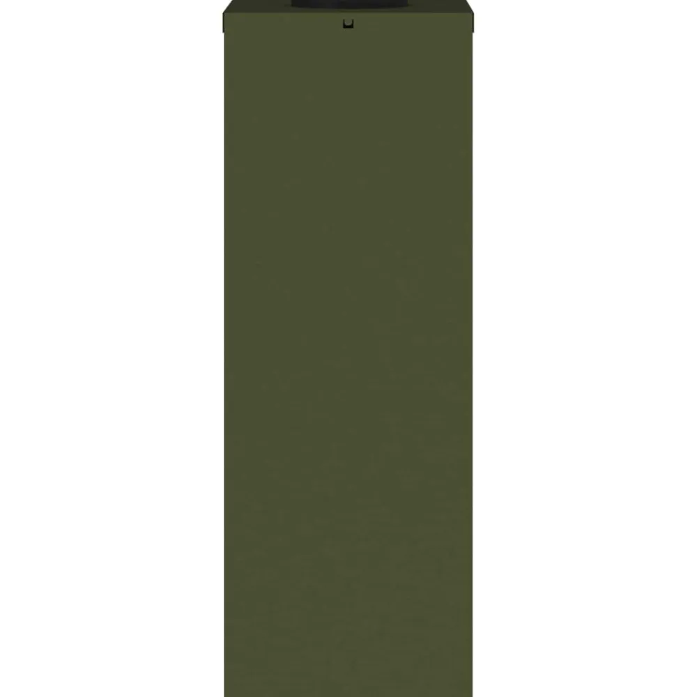 vidaXL Luz de Sendero LED Solar 2 pcs Verde oliva Hot