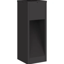 vidaXL Luz de Sendero LED Solar 2 pcs Acero laminado en frío Negro Best