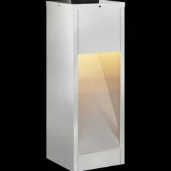 vidaXL Iluminación-Luz de Sendero LED Solar 2 pcs Plateado Galvanizado