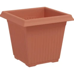vidaXL Maceta cuadrada para flores 6 pcs 16 x 16 x 14 cm Rojo Ladrillo New