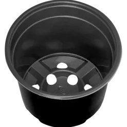 vidaXL Maceta de flores 50 pcs Ø 15 x 12.5 cm Plástico Negro Best