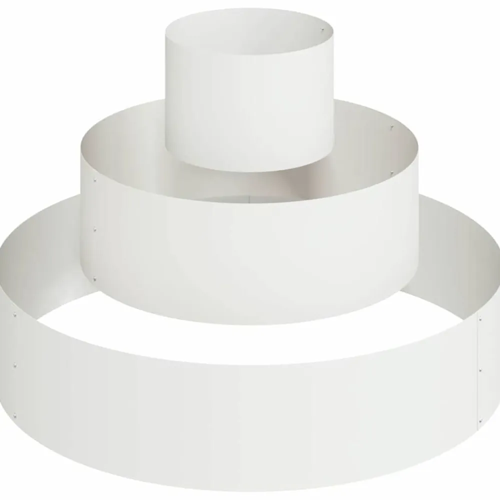 vidaXL Maceta para Jardín 90 x 90 x 20 cm Acero laminado en frío Acero/ Outlet