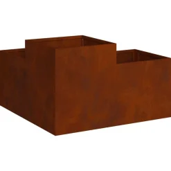 vidaXL Maceta para Jardín Oxidado 80 x 80 x 48 cm Acero autopatinable Acero oxidado Outlet