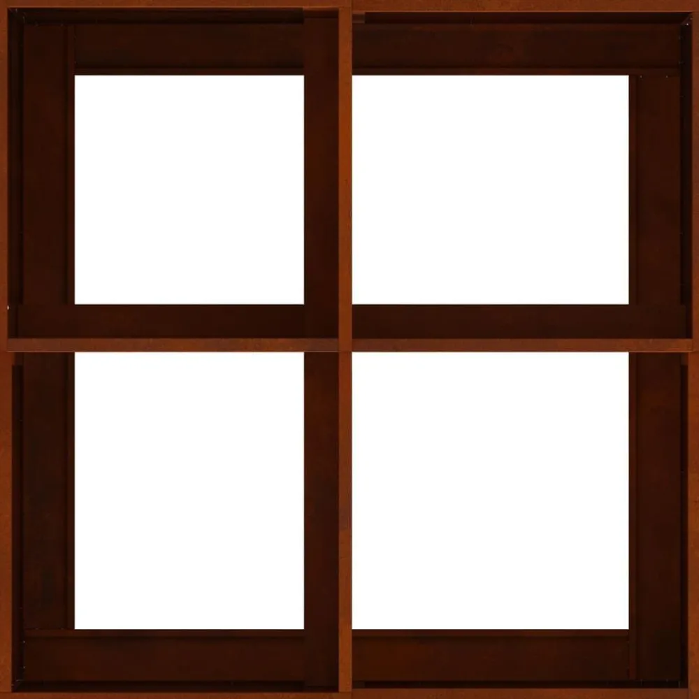 vidaXL Maceta para Jardín Oxidado 80 x 80 x 48 cm Acero autopatinable Acero oxidado Outlet