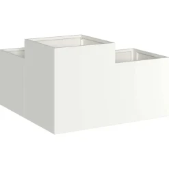 vidaXL Jardín-Maceta para Jardín 80 x 80 x 48 cm Acero