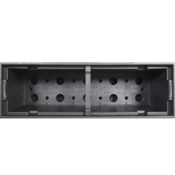 vidaXL Jardín-Macetero con interior extraíble PP ratán gris 12/44 L