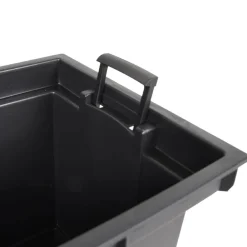 vidaXL Jardín-Macetero con interior extraíble PP ratán gris 12/44 L