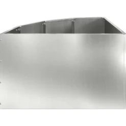 vidaXL Macetero de Esquina Plateado 60 x 60 x 35 cm Acero galvanizado