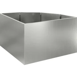 vidaXL Macetero de Esquina Plateado 60 x 60 x 35 cm Acero galvanizado