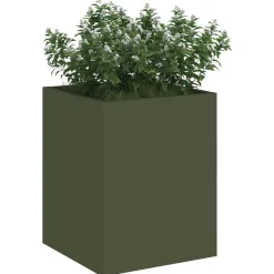 vidaXL Macetero de Jardín 32 x 32 x 40 cm Verde oliva New