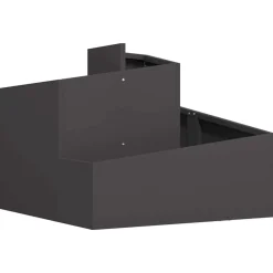 vidaXL Macetero de Jardín 60 x 60 x 50 cm Acero laminado en frío Negro New