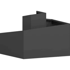 vidaXL Macetero de Jardín 60 x 60 x 50 cm Acero laminado en frío Negro New