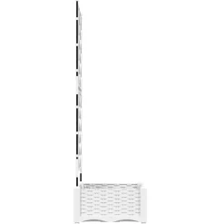 vidaXL Macetero de Jardín 40 x 40 x 125,5 cm Plástico White Hot