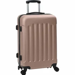 vidaXL Maleta 3 pcs 50 x 31 x 78 cm Plástico ABS Oro rosa Outlet