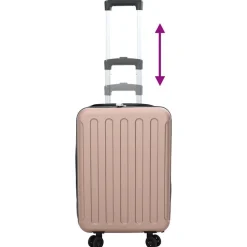 vidaXL Maletas Y Bolsos De Viaje-Maleta con cerradura 34 x 23 x 55.5 cm Plástico ABS