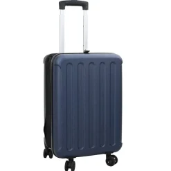 vidaXL Maleta con cerradura 34 x 23 x 55.5 cm Plástico ABS Azul oscuro New