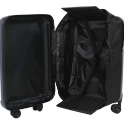 vidaXL Maleta con cerradura 34 x 23 x 55.5 cm Plástico ABS Azul oscuro New