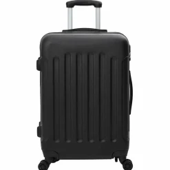 vidaXL Maleta con cerradura 3 pcs 50 x 31 x 78 cm Plástico ABS Negro Hot