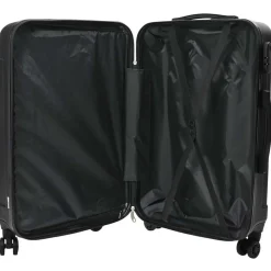 vidaXL Maleta con cerradura 3 pcs 50 x 31 x 78 cm Plástico ABS Negro Hot