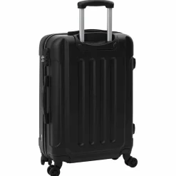 vidaXL Maleta con cerradura 3 pcs 50 x 31 x 78 cm Plástico ABS Negro Hot