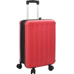 vidaXL Maleta con cerradura 34 x 23 x 55.5 cm Plástico ABS Rojo Discount