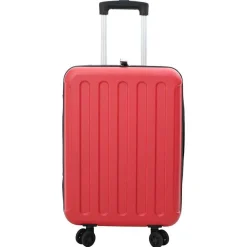 vidaXL Maleta con cerradura 34 x 23 x 55.5 cm Plástico ABS Rojo Discount