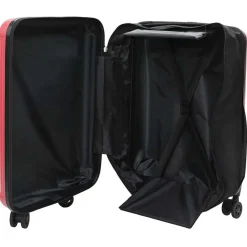 vidaXL Maleta con cerradura 34 x 23 x 55.5 cm Plástico ABS Rojo Discount