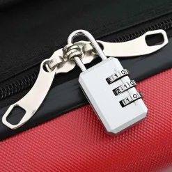 vidaXL Maleta con cerradura 34 x 23 x 55.5 cm Plástico ABS Rojo Discount