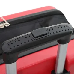vidaXL Maleta con cerradura 34 x 23 x 55.5 cm Plástico ABS Rojo Discount