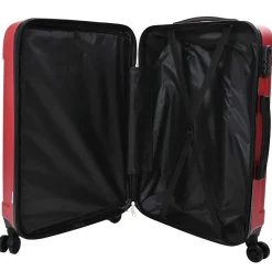 vidaXL Maleta con cerradura 3 pcs 50 x 31 x 78 cm Plástico ABS Rojo New