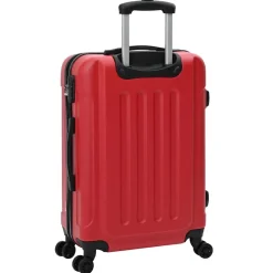 vidaXL Maleta con cerradura 3 pcs 50 x 31 x 78 cm Plástico ABS Rojo New